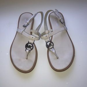 White Michael Kors Sandals